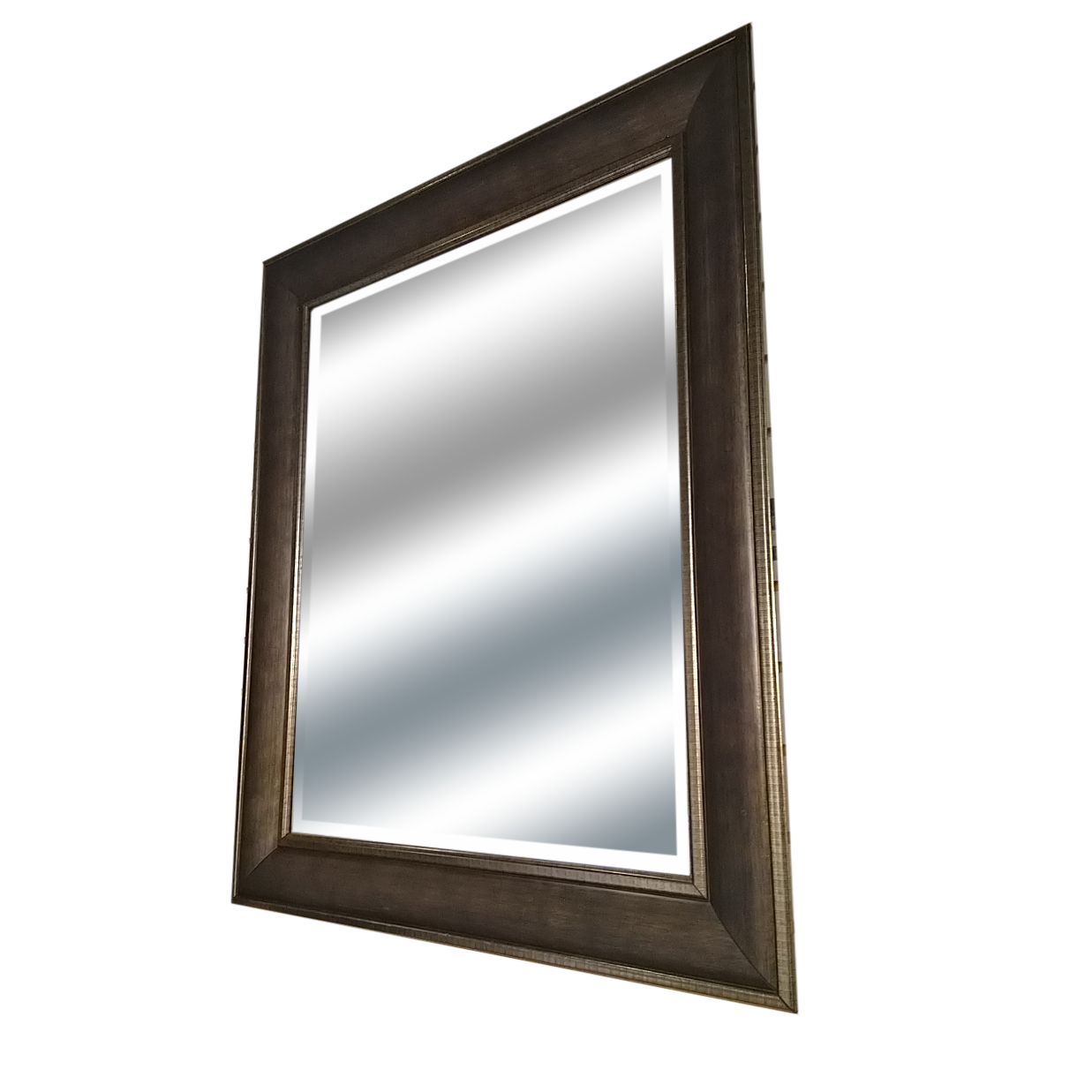 Mirror Walnut Frame 31" x 37" by Homeportonline