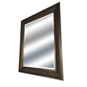 Mirror Walnut Frame 31" x 37" by Homeportonline