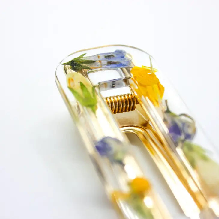 Pressed Flower Hair Clip