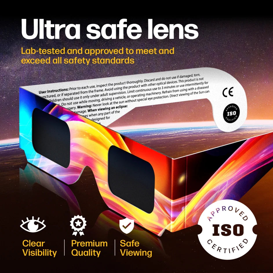 Solar Eclipse Glasses Approved - Aas, Iso & Ce