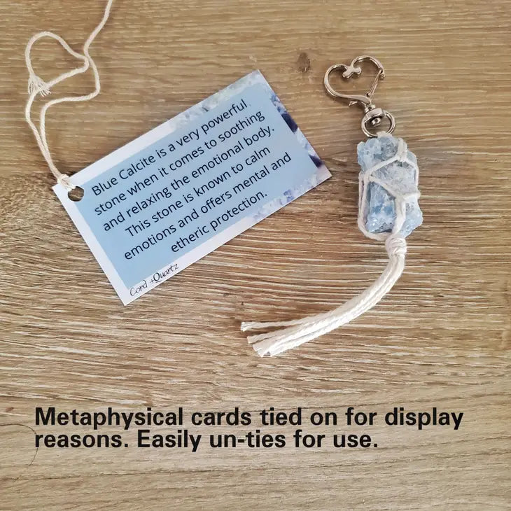 Crystal Keychains- Genuine Raw Crystals