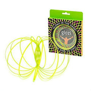 Glozi Geometric Magic Flow Bracelet - Easy to Use - 3D Bracelet Spiral Toy  Glowing Spinning Bracelet Spiral for Children and Adults (Yellow)