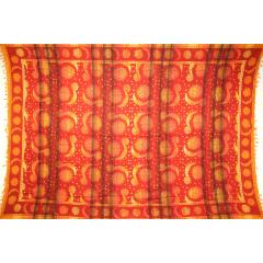 Tapestry Twin Size Overprint Madras Celestial Yellow by Homeportonline