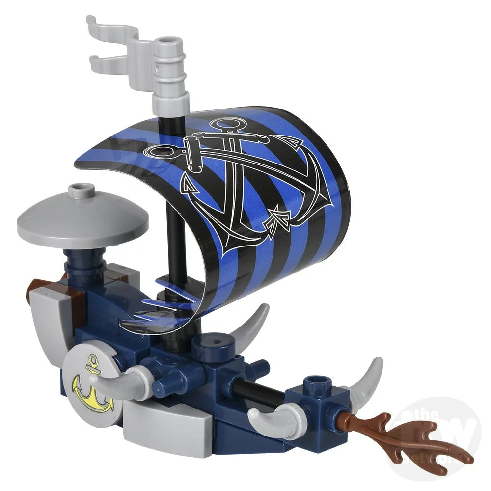 Building Block Egg Kit Pirate Ship 2.75" (Sold Individually) by Homeportonline