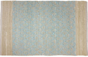 Lattice Rag Rug Cotton Blue 2' x 3' by Homeportonline
