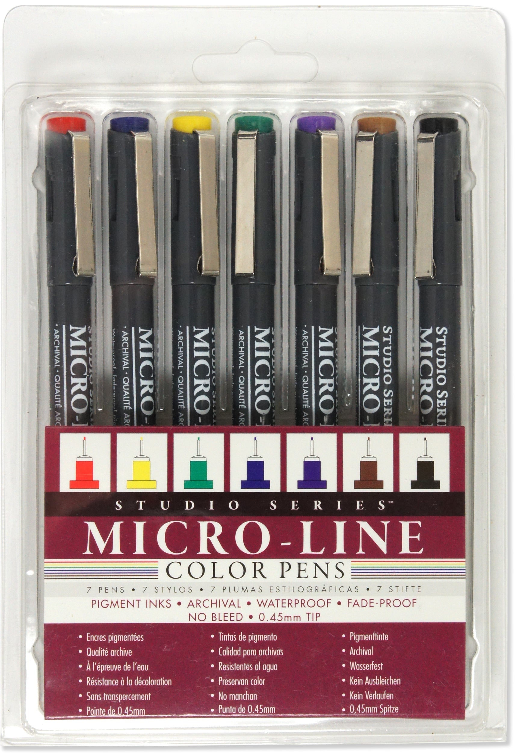 Art Center Pen Set Micro-Line 7 Colors by Homeportonline