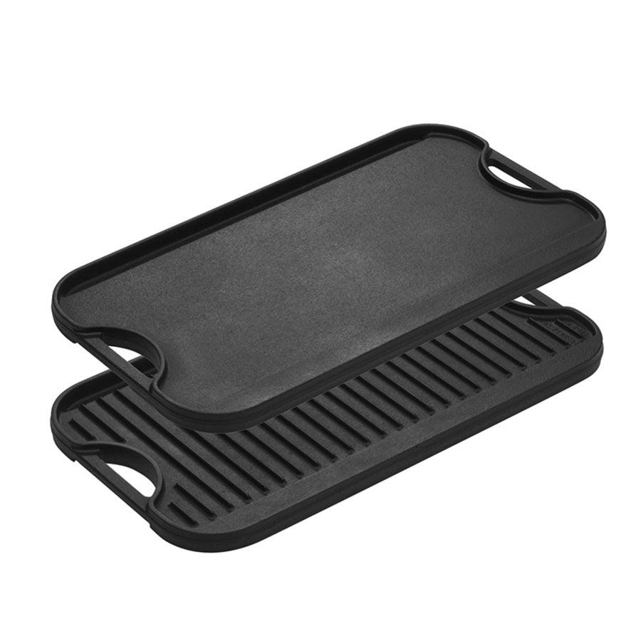 Cast-iron Griddle Pro-grid Reversible 20x10.5 (Single Item) by Homeportonline