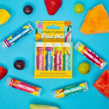 4 Pack Lip Balm by Crazy Rumors