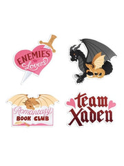 Fourth Wing: Romantasy Stickers - Sticker Set of 4