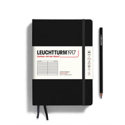 Notebooks - Medium (A5) Black Hardcover Ruled by Homeportonline