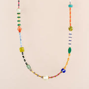 Colorful Beaded Seed Bead Friendship Necklace