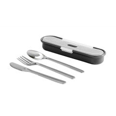 Utensils - Travel Case with Stainless Steel Utensils (4 Piece Set) by Homeportonline