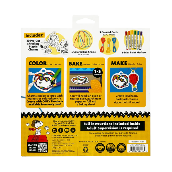 Ooly x Peanuts D.I.Y. Shrink Art Kit by Homeportonline