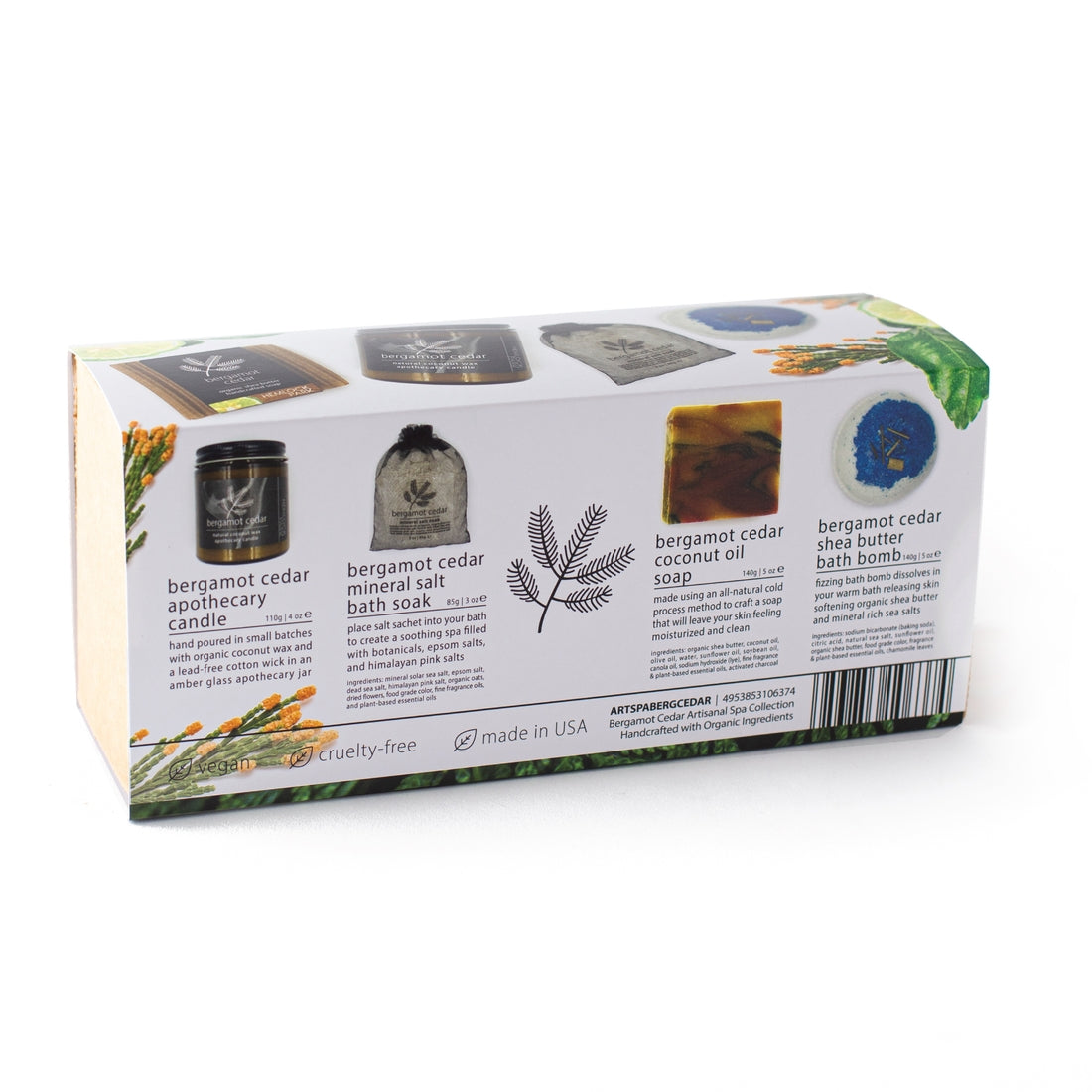 SALE! Bergamot Cedar Artisanal Spa Gift Box