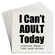 Bar Coaster | I can't adult today by Homeportonline
