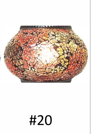 Mosaic Lamp Half Heart #20 by Homeportonline