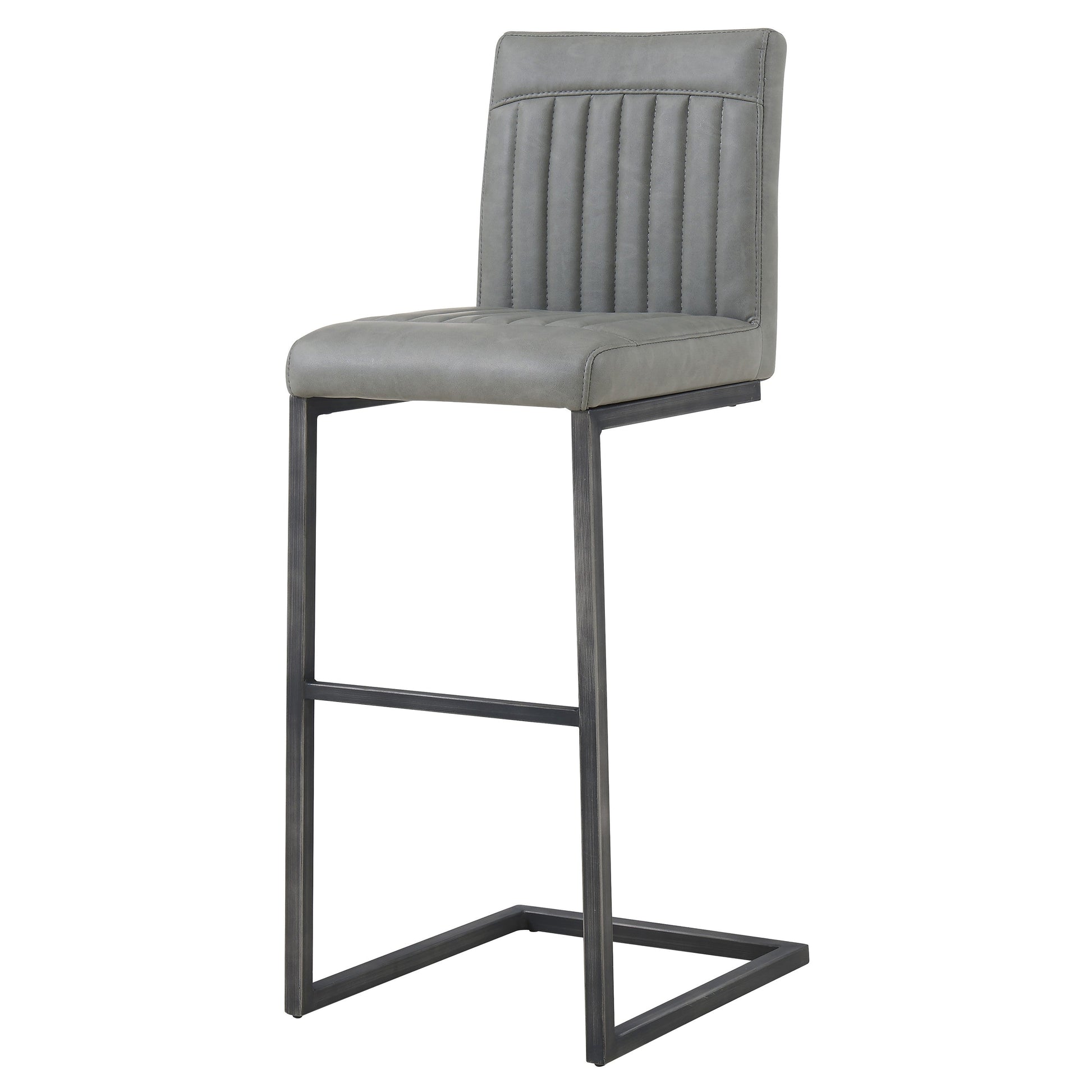 Ronan Polyurethane Bar Stool Antique Graphite Grey by Homeportonline