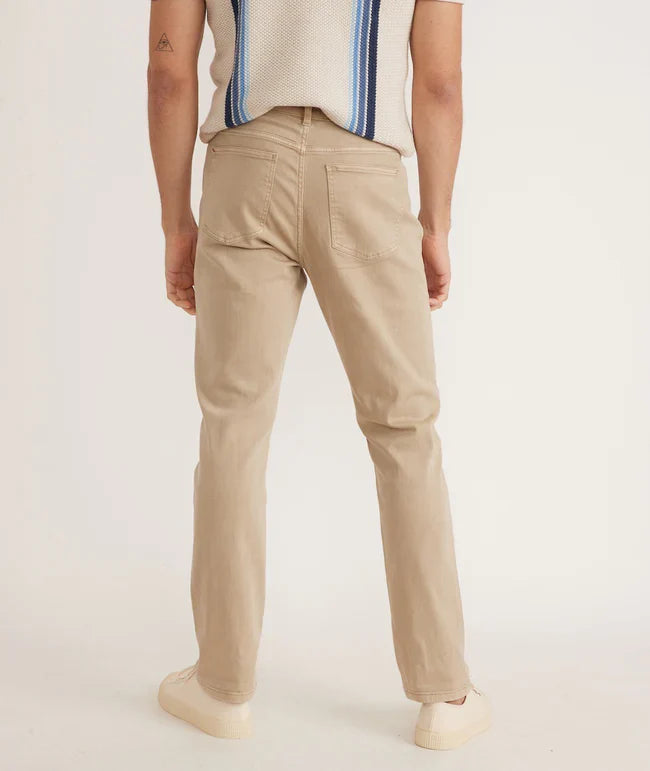 Marine Layer 5 Pocket Athletic Fit Twill Pant by Harbour Thread