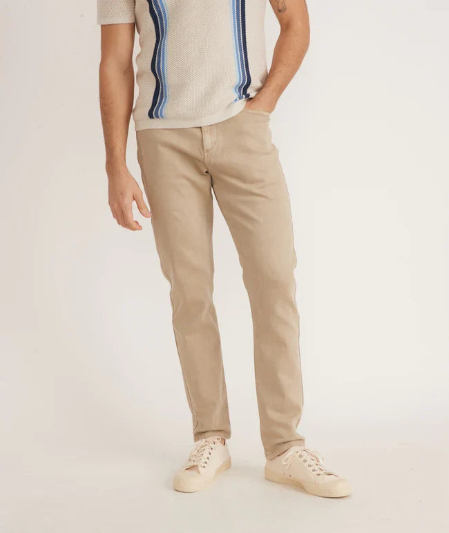 Marine Layer 5 Pocket Athletic Fit Twill Pant by Harbour Thread