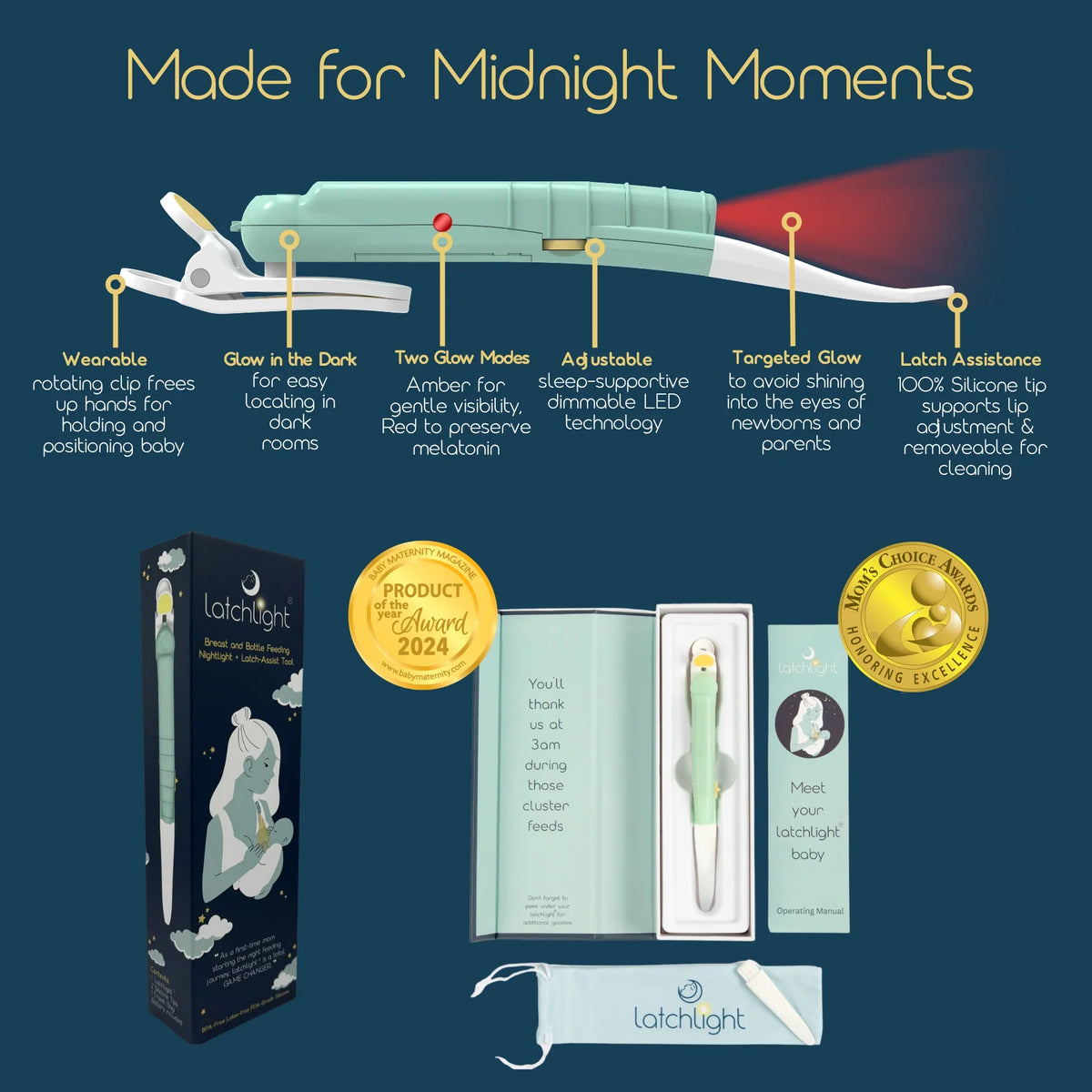 LatchLight | Wearable, Sleep Friendly Nightlight