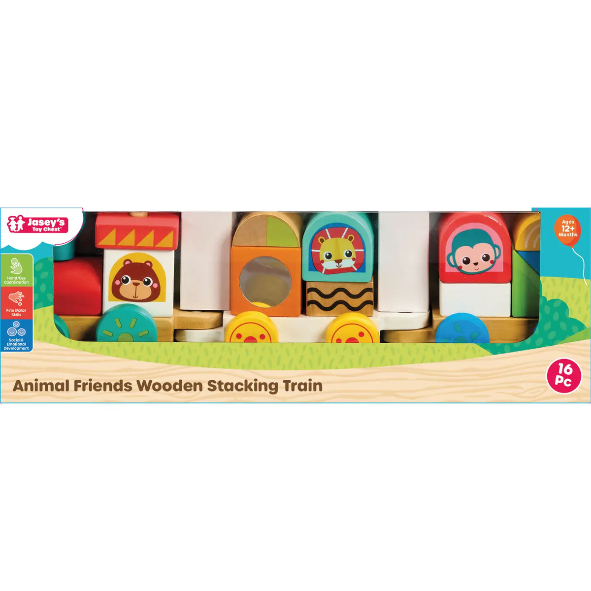 Animal Friends Wooden Stacking Train
