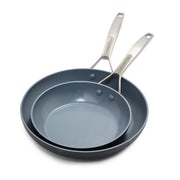 Paris Pro Ceramic Non-stick 2 Piece Open Fry Pan Set 8 And 10in by Homeportonline