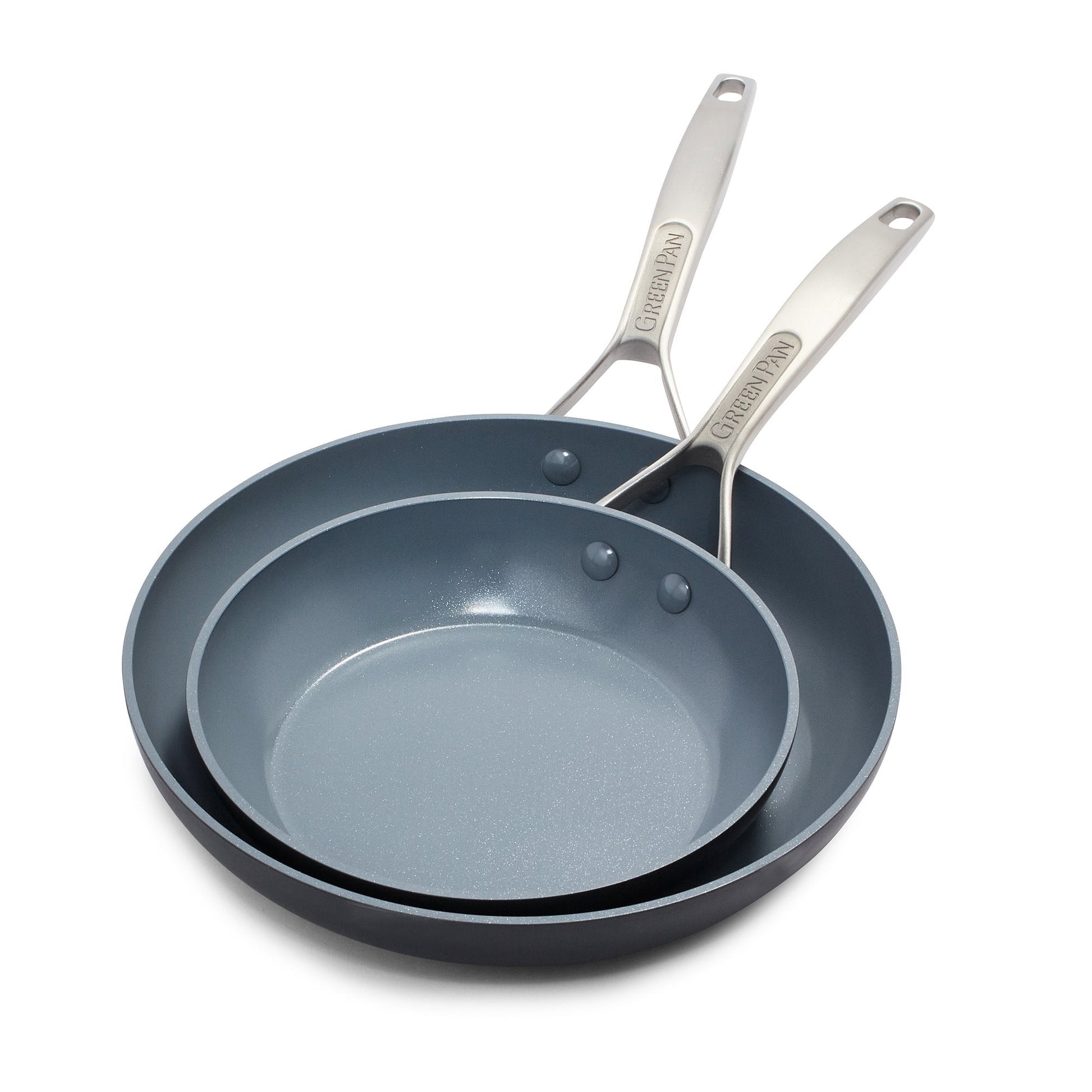 Paris Pro Ceramic Non-stick 2 Piece Open Fry Pan Set 8 And 10in by Homeportonline
