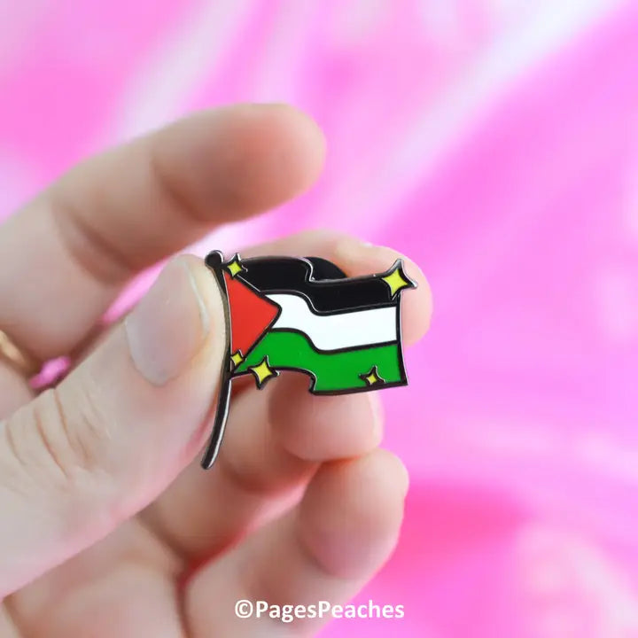 Palestine Flag Hard Enamel Activism Pin