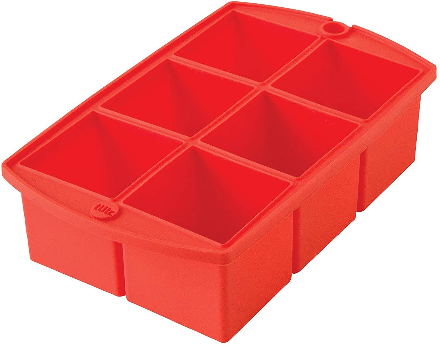 TULZ Mega Ice Block Tray, Ruby, 7.25" x 4.5" x 2" by Kiss the Cook