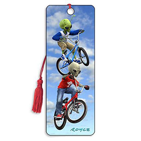 3d royce alien bookmark  grey vs green  - by artgame