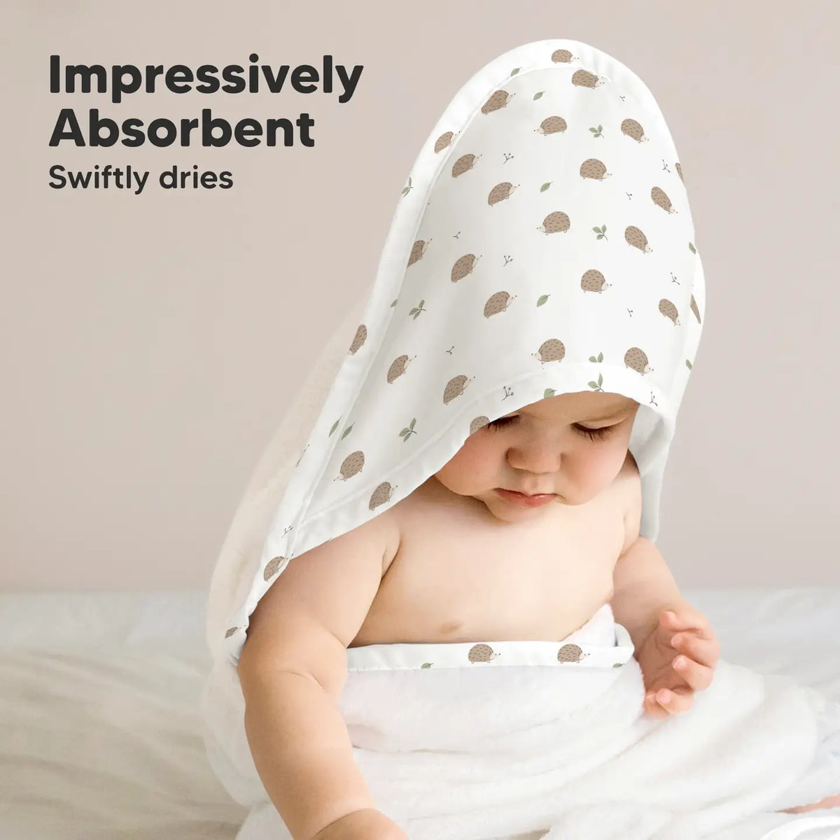 KeaBabies Luxe Baby Hooded Towel