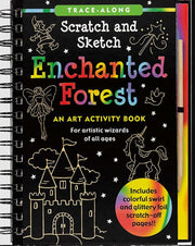 Scratch And Sketch Trace Along Activity Book Enchanted Forest by Homeportonline