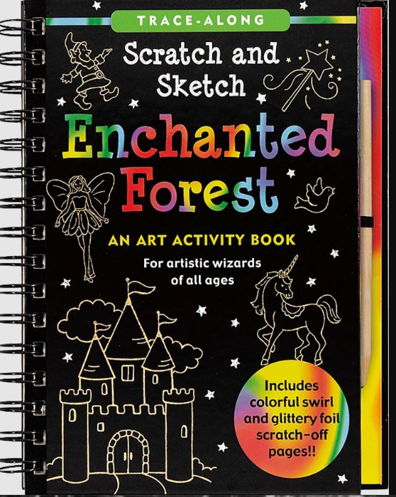 Scratch And Sketch Trace Along Activity Book Enchanted Forest by Homeportonline