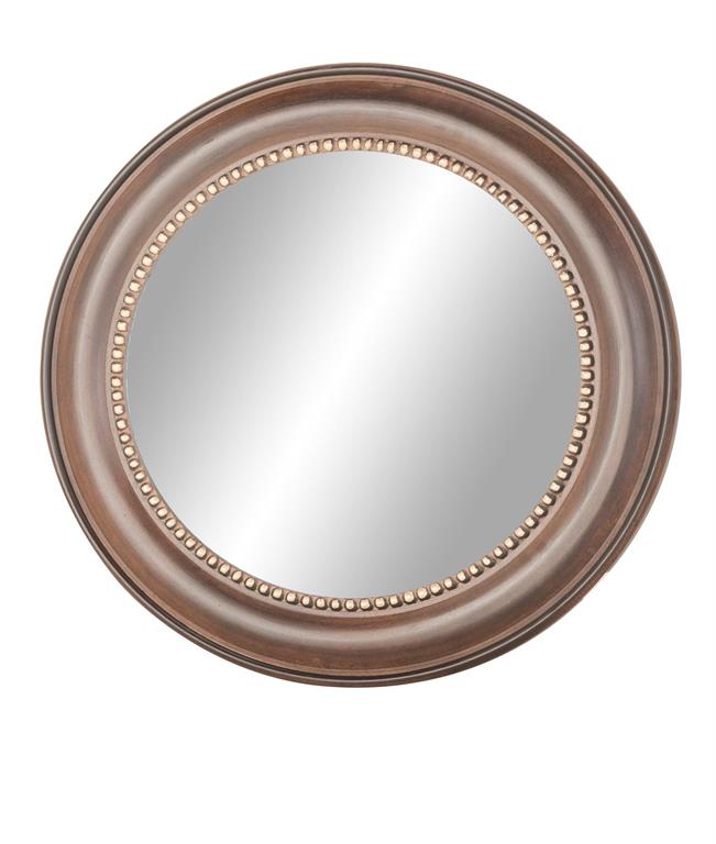 Mirror Wood Natural Wall Mount Dark Brown by Homeportonline