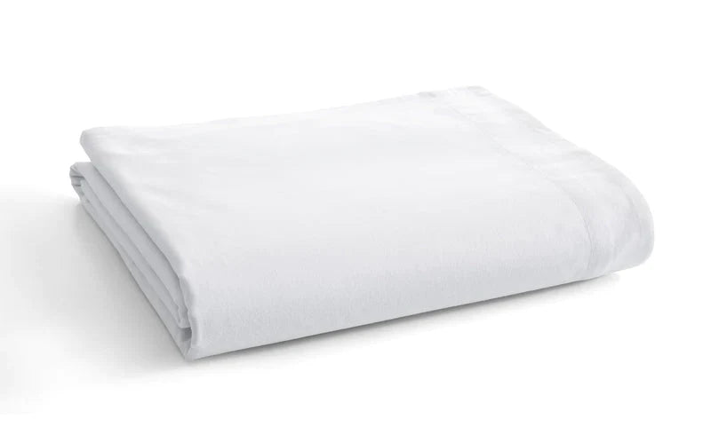 Percale Flat Sheet Queen Size White by Homeportonline