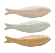 Decorative Fish Ceramic Available In Three Colors 7.5" Long by Homeportonline