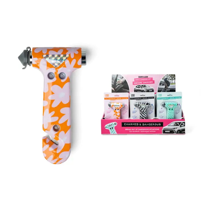 Charm Alarm 2-in-1 Emergency Escape Hammer