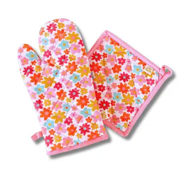 Oven Mitt + Pot Holder Set
