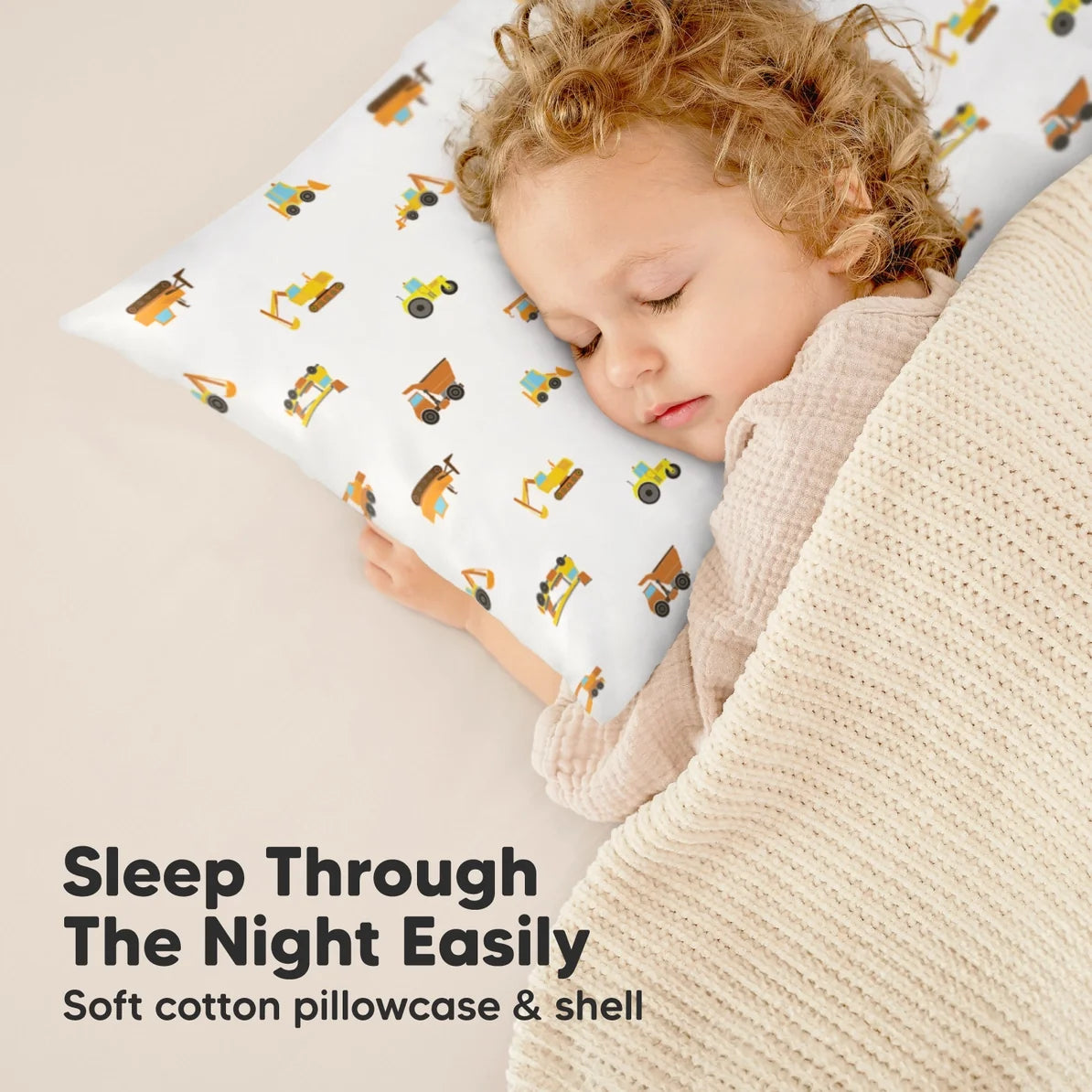 Natural Cotton Ergonomic Toddler Pillow | Construction