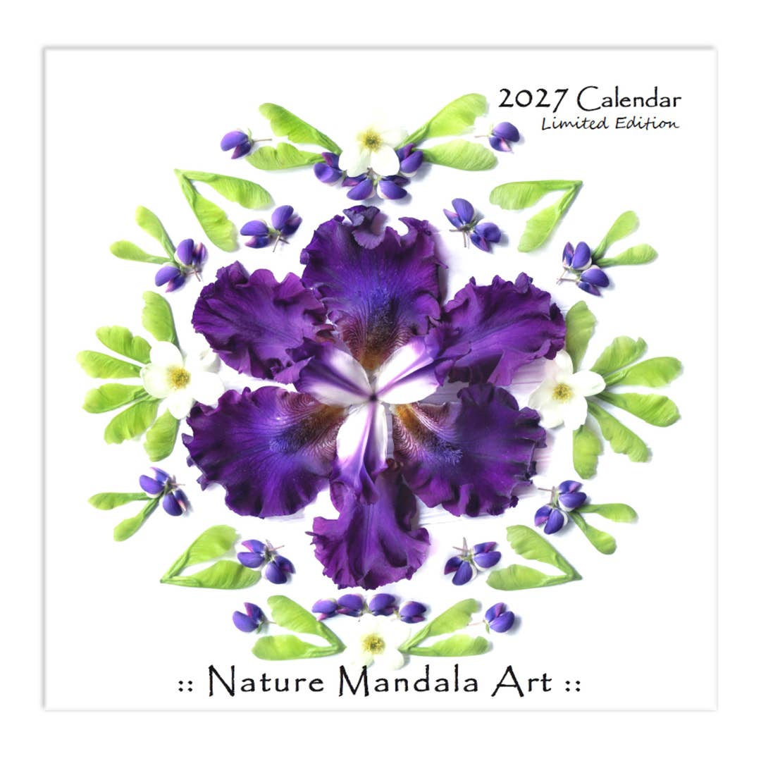 2026 Flower Nature Mandala Calendar - Nature Mandala Art