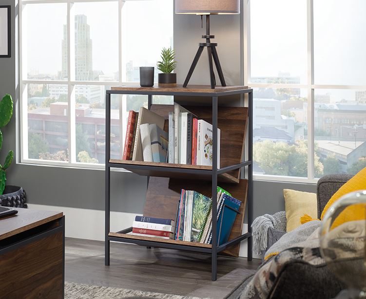 Nova Loft Storage Three Shelf Grand Walnut Finish by Homeportonline