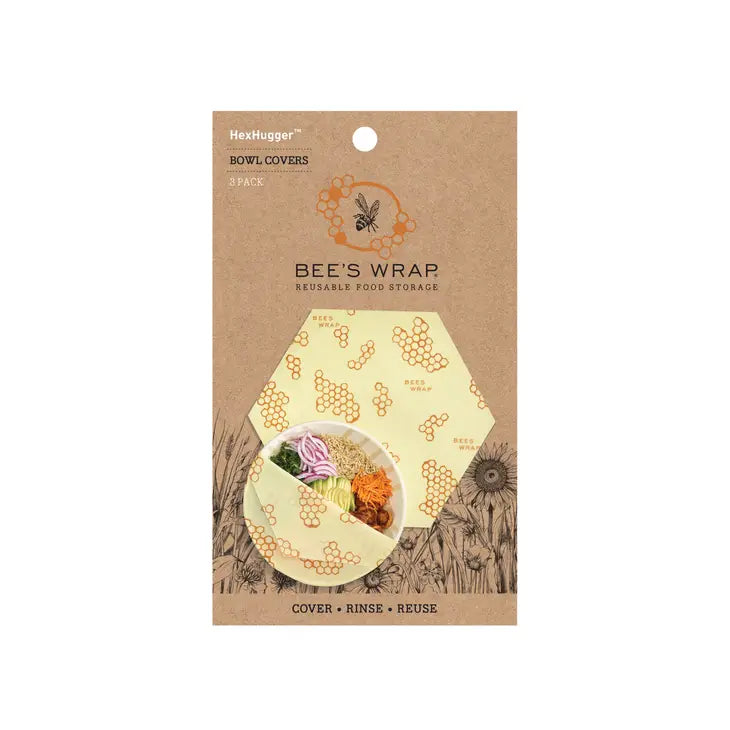 Bee's Wrap - Hexhugger™ Bowl Cover 3 Pack - Honeycomb by Wild Lark