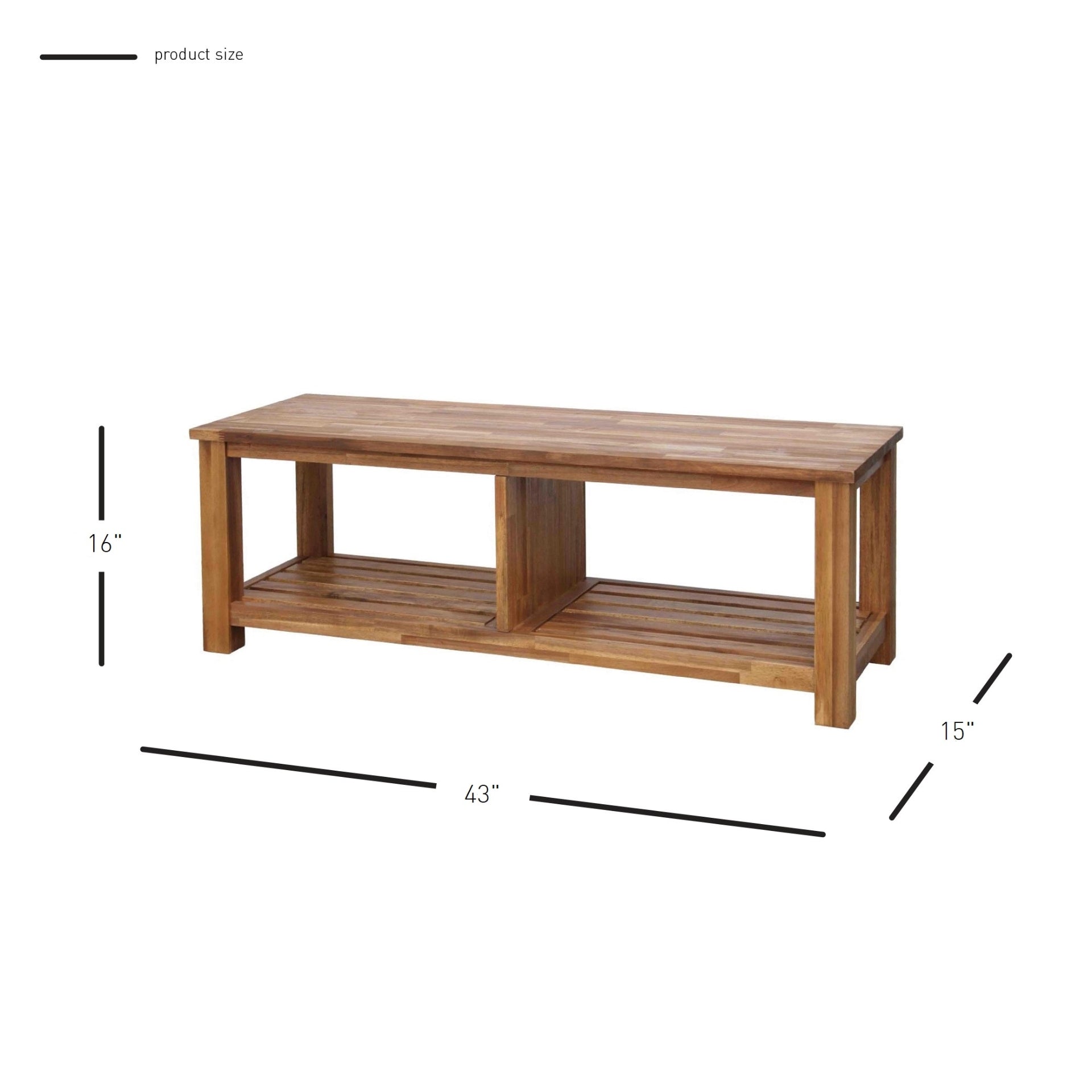 Tiburon Bench Tv/coffee Table Amber by Homeportonline
