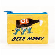 Blue Q Beer Money Coin Purse Bag As