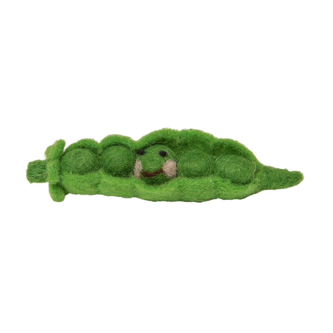 Ornament - Felt Sweet Pea Baby Face by Homeportonline
