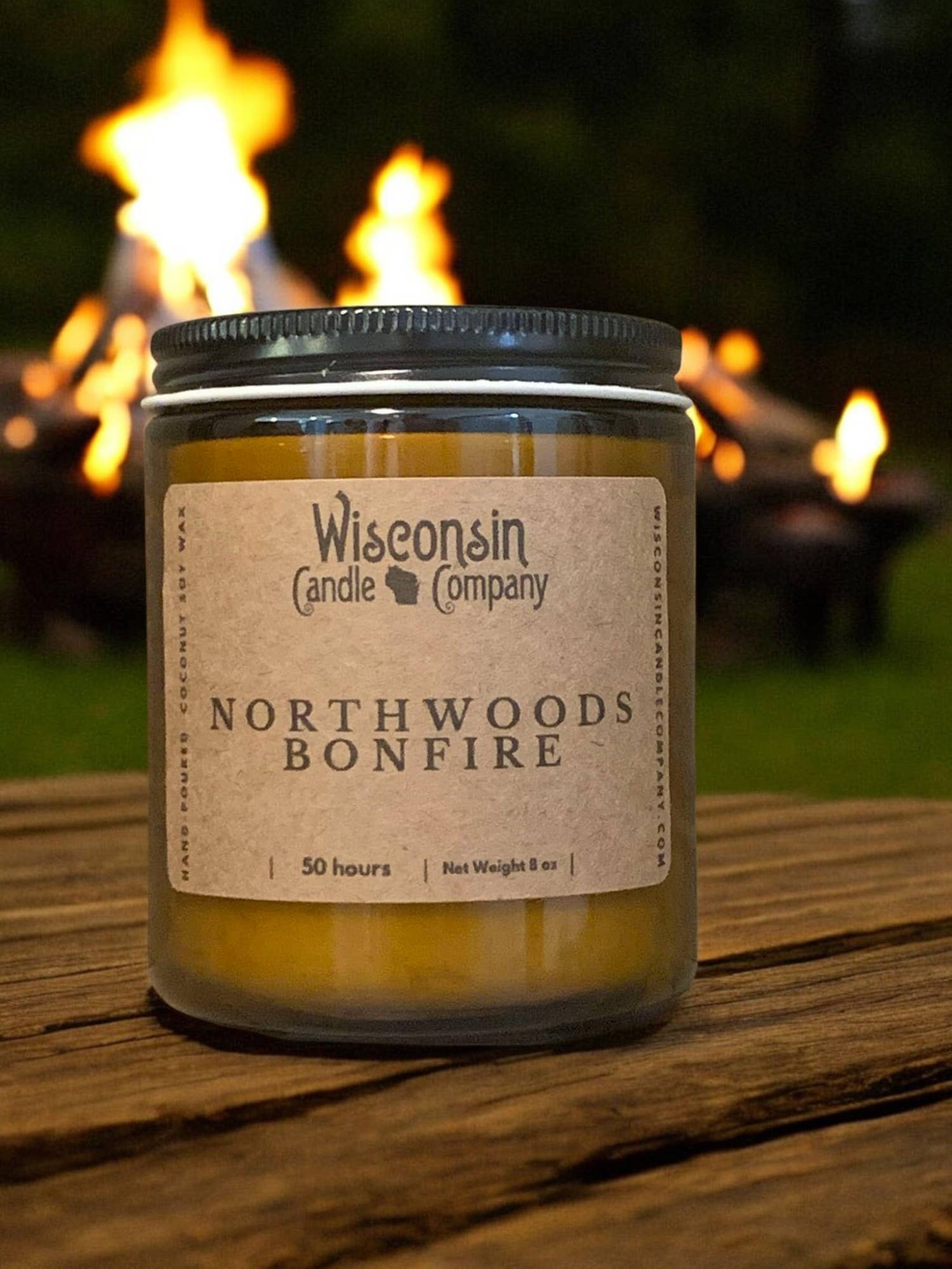 Wisconsin Candle Company - Northwoods Bonfire: 8 oz Jar by SidePony Boutique