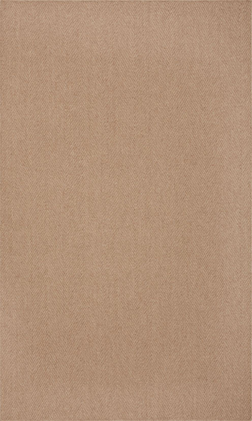 Monaco Herringbone Wool Rug Ecru 5' x 7'6" by Homeportonline