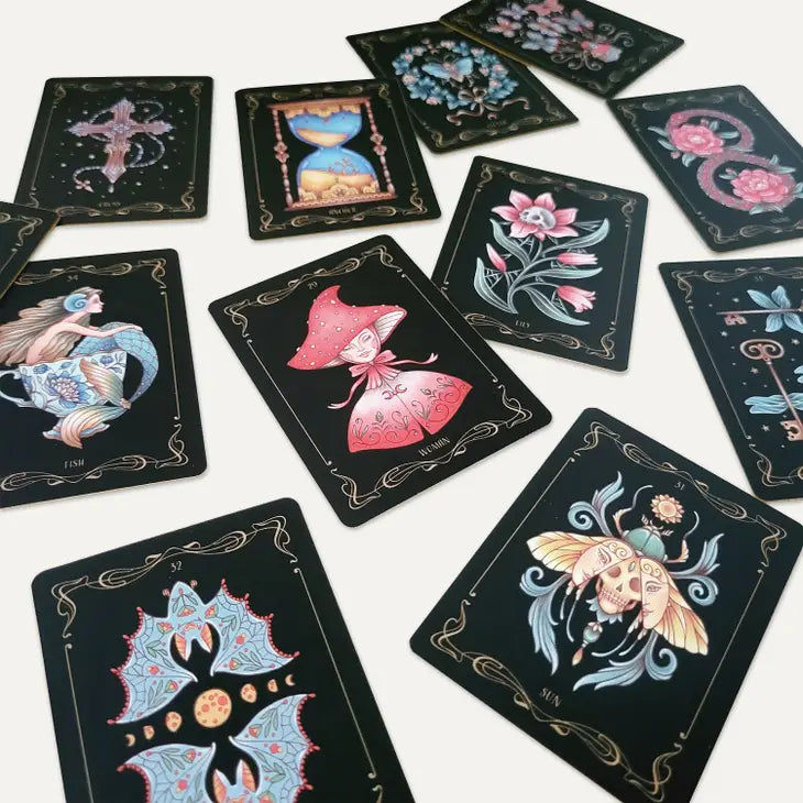 Nocturnal Garden Lenormand Art Nouveau Deck