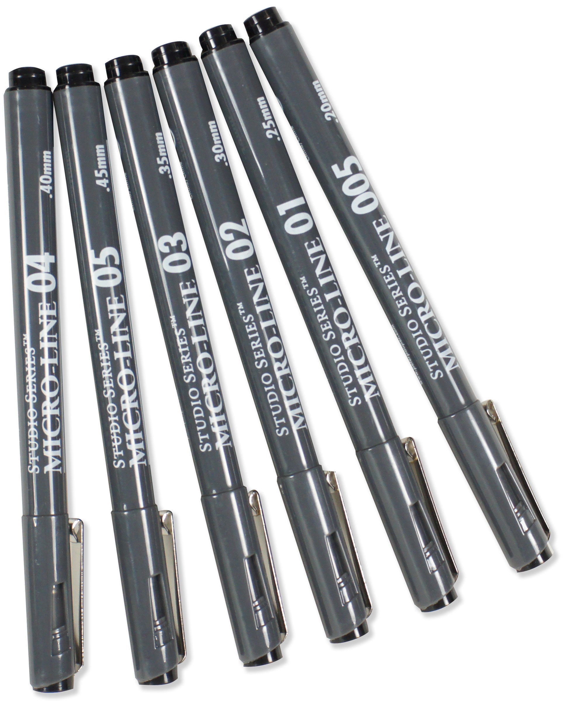 Art Center Pen Set Micro-Line Black 6 Sizes by Homeportonline