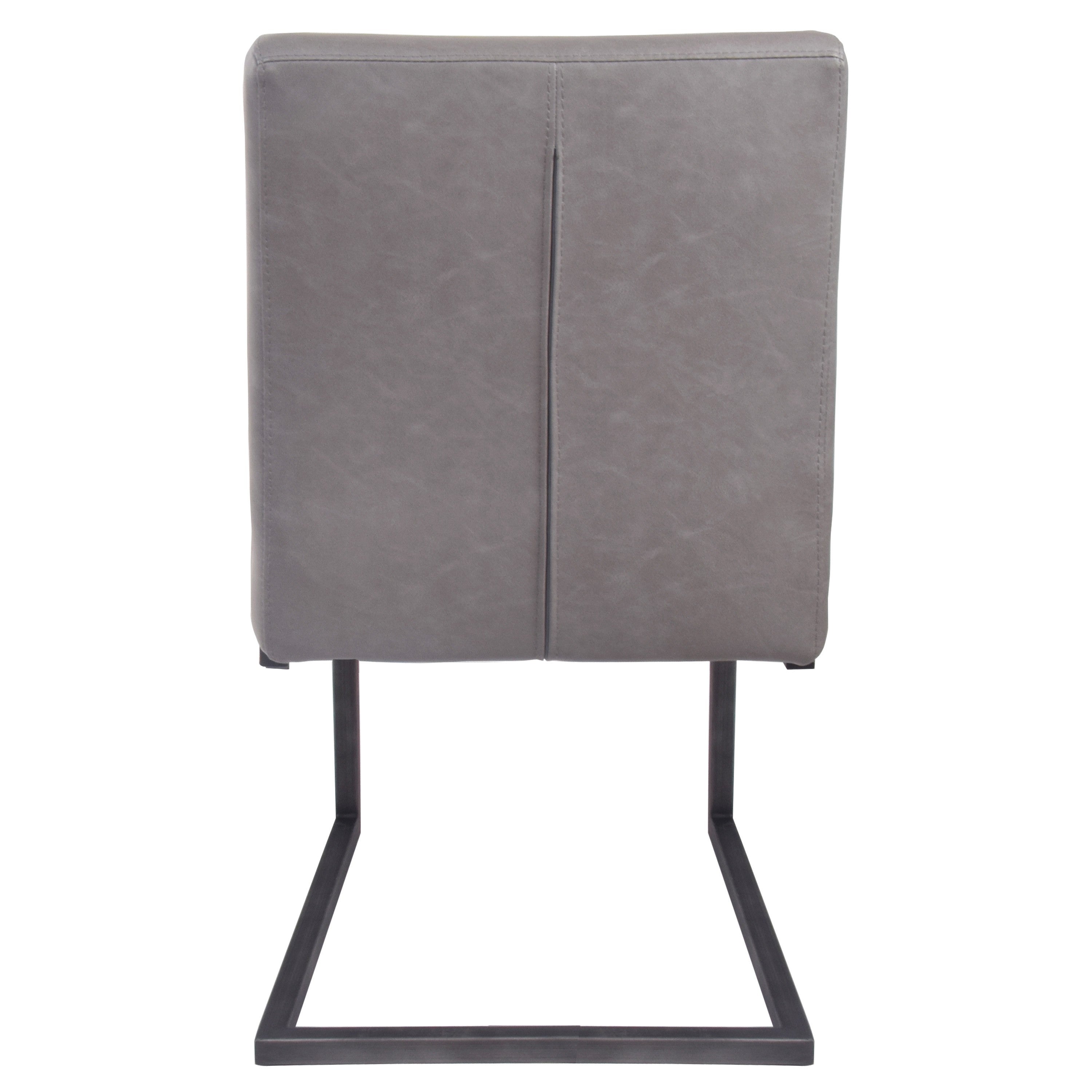Ronan Polyurethane Dining Chair Antique Graphite Grey by Homeportonline